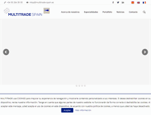 Tablet Screenshot of multitrade-spain.es
